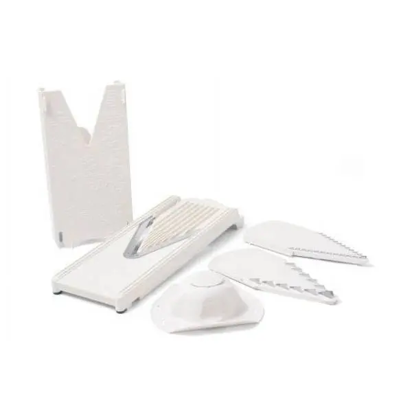 Swissmar V-Slicer by Borner: Mandoline Slicer Set for Fruits & Vegetables, Features Surgical Steel V-Blade, Adjustable Slice Thickness & Safety Holder