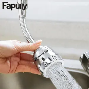 Karon Stainless Steel Kitchen Faucet Extender Filter 360 Rotation Sprayer Anti-Splash Adapter for FAPULLY Modern Kitchen Sink Faucet