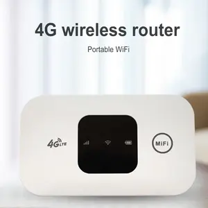 150Mbps Mobile Hotspot 2100Mah 4G Pocket Wifi Router Wireless Modem with SIM Card Slot 4G Wireless Router Wide Coverage Shunmaii
