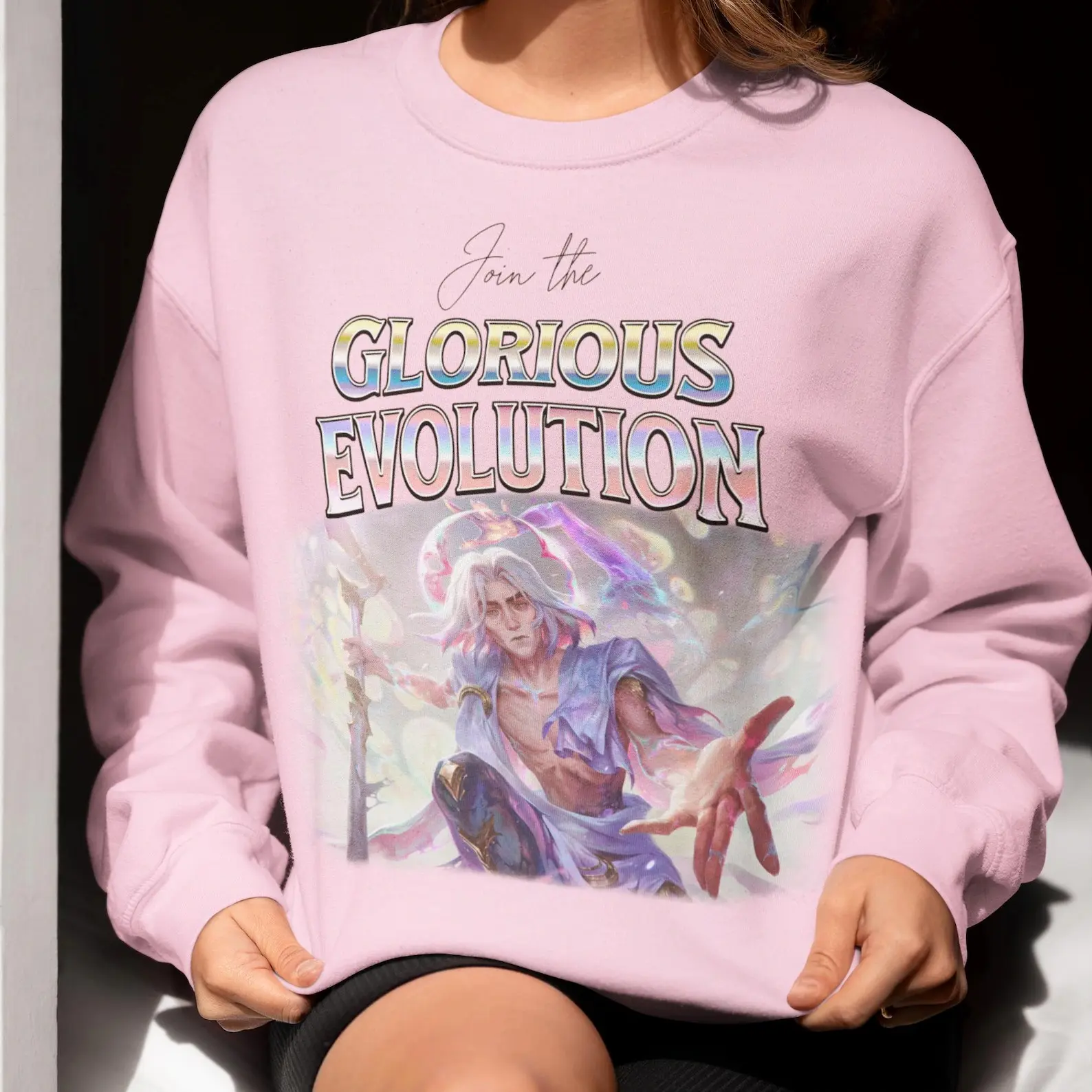 Arcane Viktor Savior Sweatshirt Join The Glorious Evolution Sweater League Legends Shirt