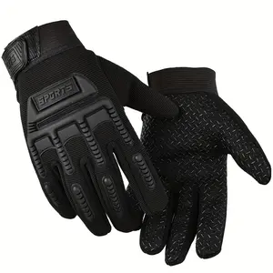 [Kids Cycling Gloves] Adjustable Breathable Kids' Outdoor Full-Finger Cycling Gloves |       Camouflage & Solid Color Options, Durable Fabric for Riding, Hiking, Camping, Running & Fishing, Ages 6-11 |       Rugged Gloves