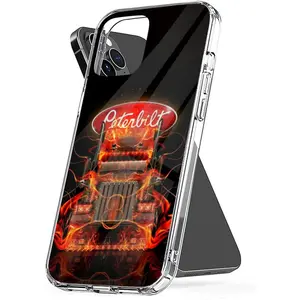 Phone Case Peterbilt TPU Clear Accesories Waterproof Scratch Compatible with iPhone SE 7 8 X XR 11 12 13 14 15 16 Plus Mini Pro Max Samsung Galaxy Note S9 S10 S20 S21 Ultra Plus Protection Cellphone