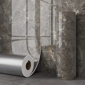 3D Marble Effect Wallpaper Roll Sticker, Self-Adhesive Wall Decal for TV Background, Easy Peel & Stick Decor for Living Room Kitchen Bedroom, Textured, Marble Backsplash Wallpaper