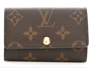 Pre-owned Louis Vuitton canvas Small Leather Goods 6 Key Ring Holder Monogram