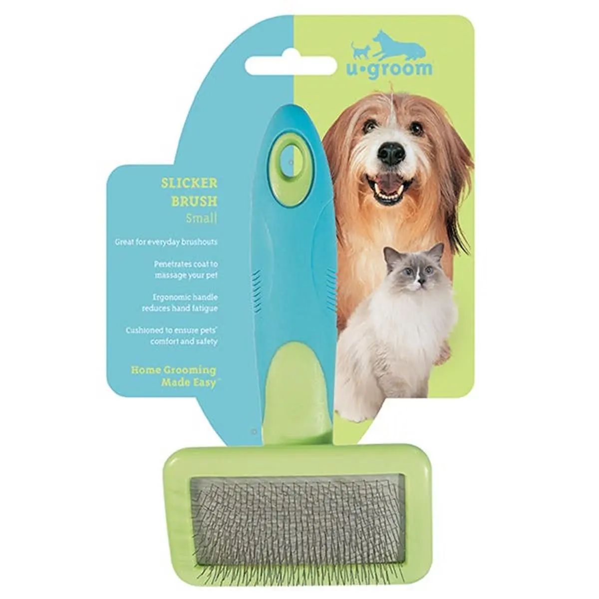 PetEdge US7352 14 UG Groom Slicker Pet Brush, Small