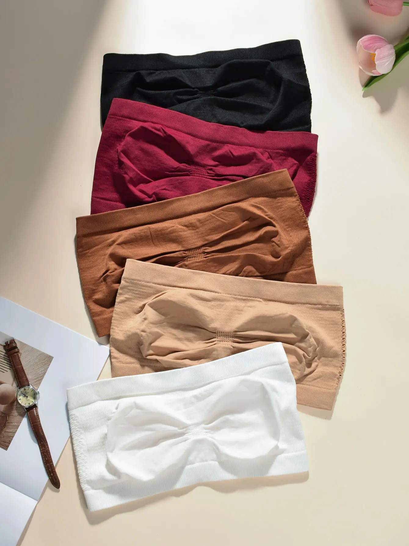 Women's Soft Microfiber Underwear in Black, red, Brown, Beige, and White Colors - Comfortable & Breathable Womenswear Bra Everyday Fit