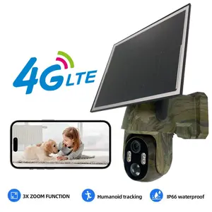 4G LTE Solar-Powered Security horse Camera – 2K HD 360° Coverage, No WiFi Needed, Remote APP Access, Weatherproof, Motion Detection, Night Vision, Includes 4G Data Card ( Free 7days Data)