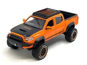 2023 Toyota Tacoma TRD Pro – Black/Orange Two-Tone (Harley-Davidson Custom) Diecast 1:24 Scale Model - Maisto 32275OR