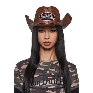 Von Dutch Cowboy Hat - Brown