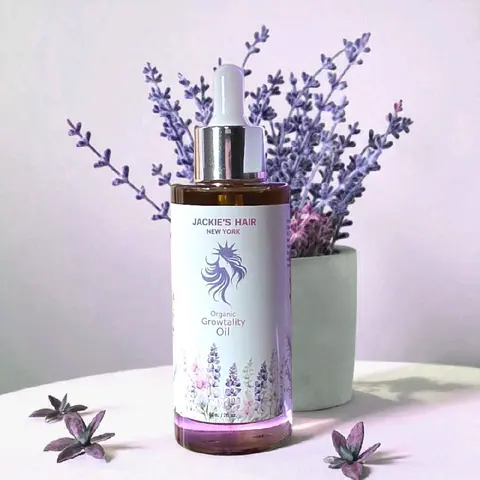 JHNY Organic Growtality Oil - Natural Formula for Hair Growth - 60ml Gentle Haircare Bottle - Repair & Support
