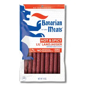 Bavarian Meats Hot & Spicy Lil' Landjaeger Snack Sticks - 10oz Bavarian Meats Hot & Spicy Lil' Landjaeger Snack Sticks - 10oz