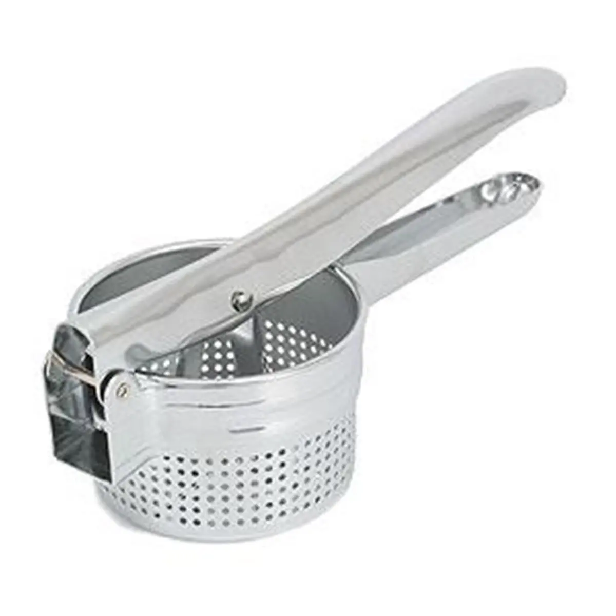 212 MAIN Traditional Chrome Steel Potato Ricer - Kitchen Utensil with Removable Basket, Perforated Hole Design, 11 x 4 x 3.5 inches Kitchen Gadget for Potato Mashing