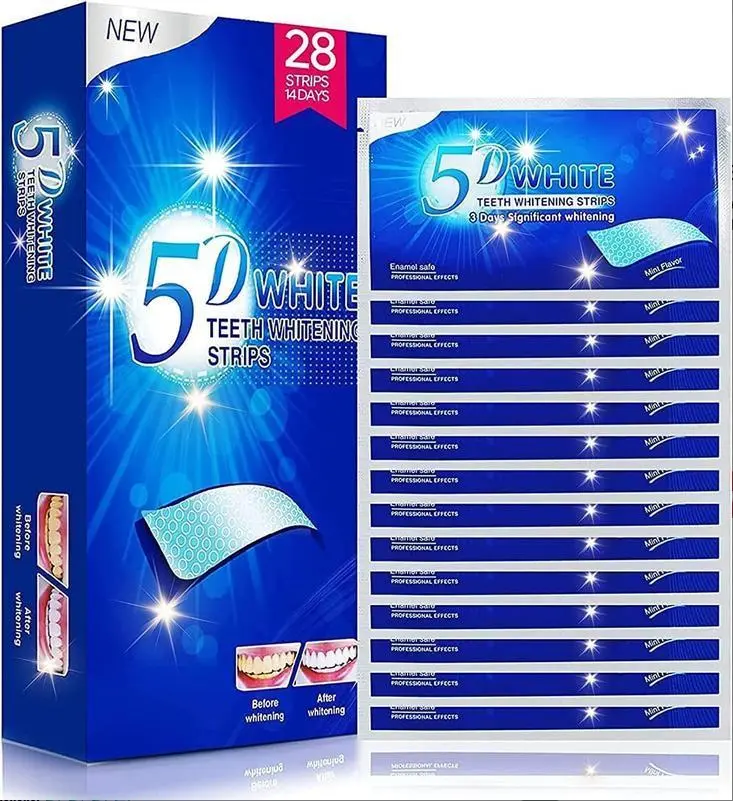 Oral Sensitive-Safe Teeth Whitening Strips Multi-Pack, 28 Pcs (14 Treatments) for Adults - Stain Remover for Smoking & Coffee Stains, Brightening for Camping & Sports Use