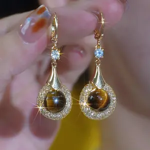 LisiZen Mesh Teardrop Earrings for Women 2026, Elegant Luxury Design, Chic Statement Jewelry Gift DZEH4590