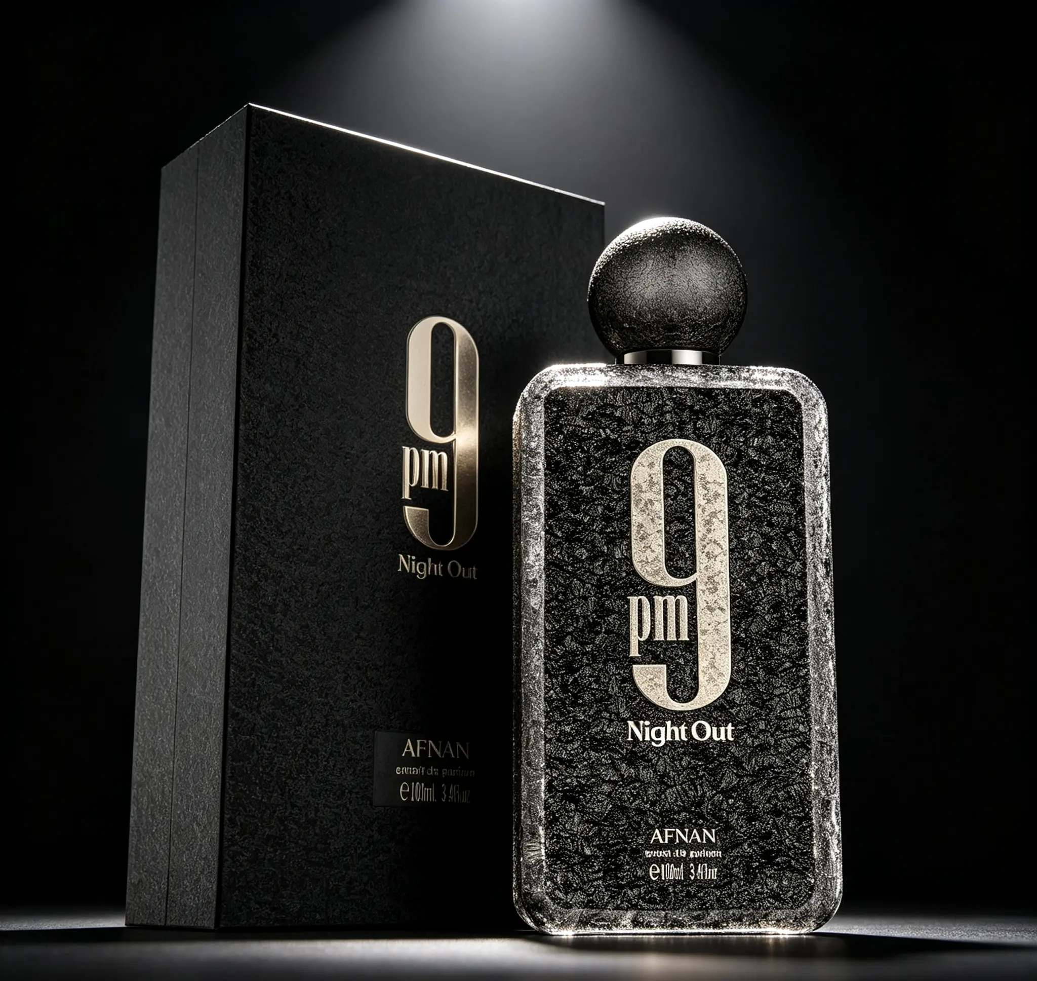 9 PM Night Out Unisex Extrait de Parfum 3.4 Fl Oz 100ml, Rich Concentrated Long Lasting Evening Fragrance Spray, Captivating Signature Scent for Men & Women for Night Events