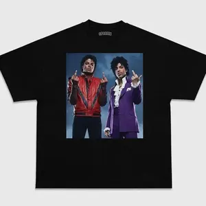 Vintage Legend Michael Jackson & Prince V2 T-Shirt, King of Pop T-Shirt, Gift for Fans 2LA 9YQ TD7