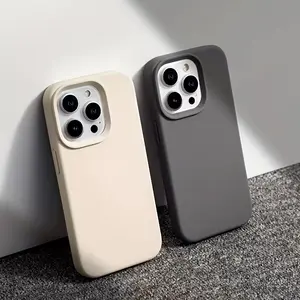Minimalist liquid silicone pure color phone case. Fully protects against drops. Suitable for all models of Apple.