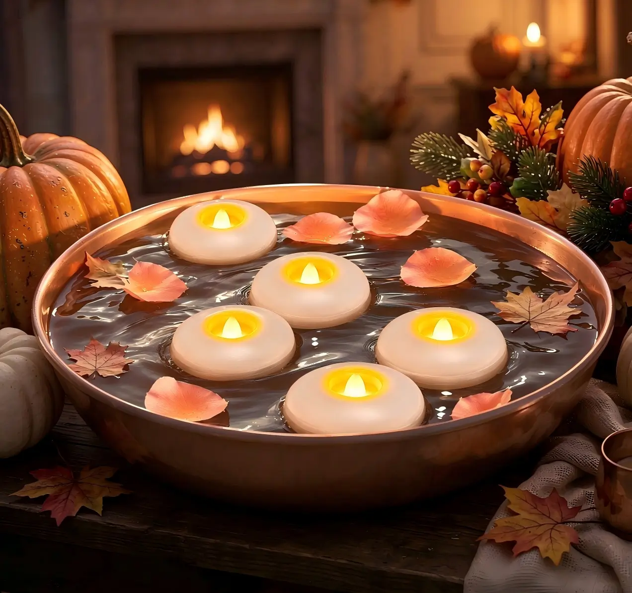 24-Pack 3" Waterproof Flameless LED Floating Candles - 200-Hour White Battery-Powered, Auto On/Off, Bump-Proof Glow, Water-On Lighting for Party, Cylinder Vases, Living Room Decor #Sohochic#homeessentials