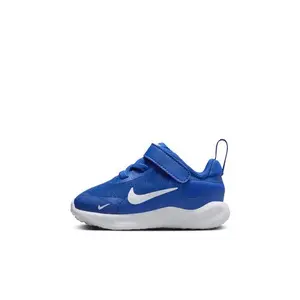 Nike Revolution 7 Low Top Walking Trainers - Game Royal, Black, White - Boys' Kids' Footwear