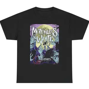 Motionless In White Graphic T-shirt, Retro Vintage Unisex Heavy Cotton Tee