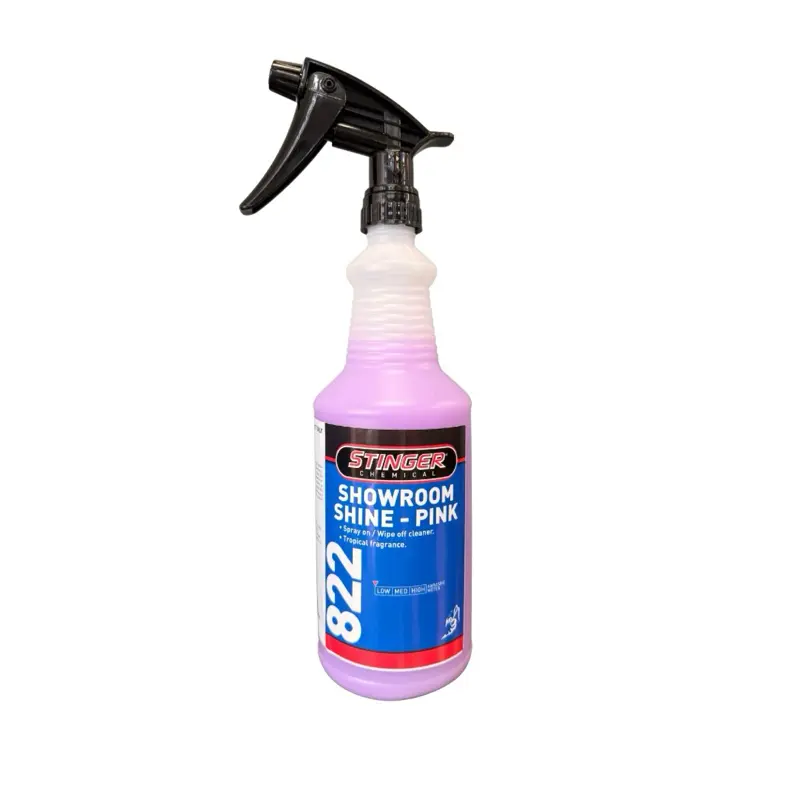 Stinger Chemical Showroom Shine Detail Spray 822p Liquid Glossy Finish for Showroom Surfaces