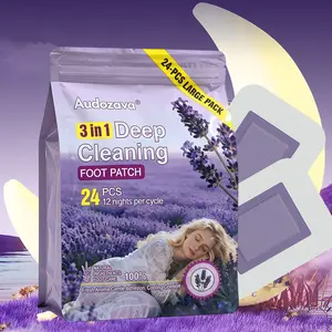 Natural Lavender Foot Mat - Deep Cleaning Natural Herbal Foot Patch  -Pack of 24