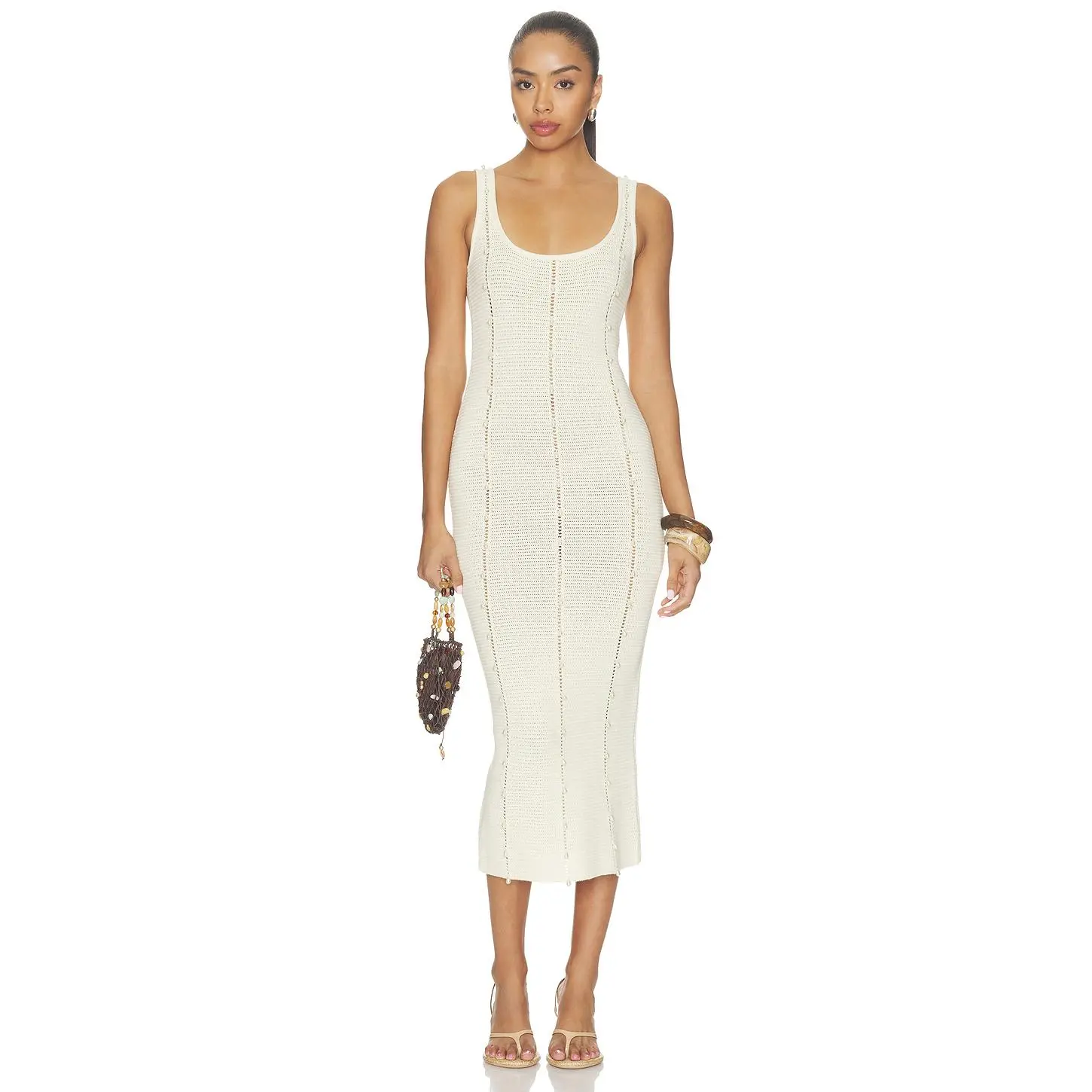 Tularosa Caleyna Faux Pearl Dress in Ivory Tularosa Caleyna Faux Pearl Dress in Ivory