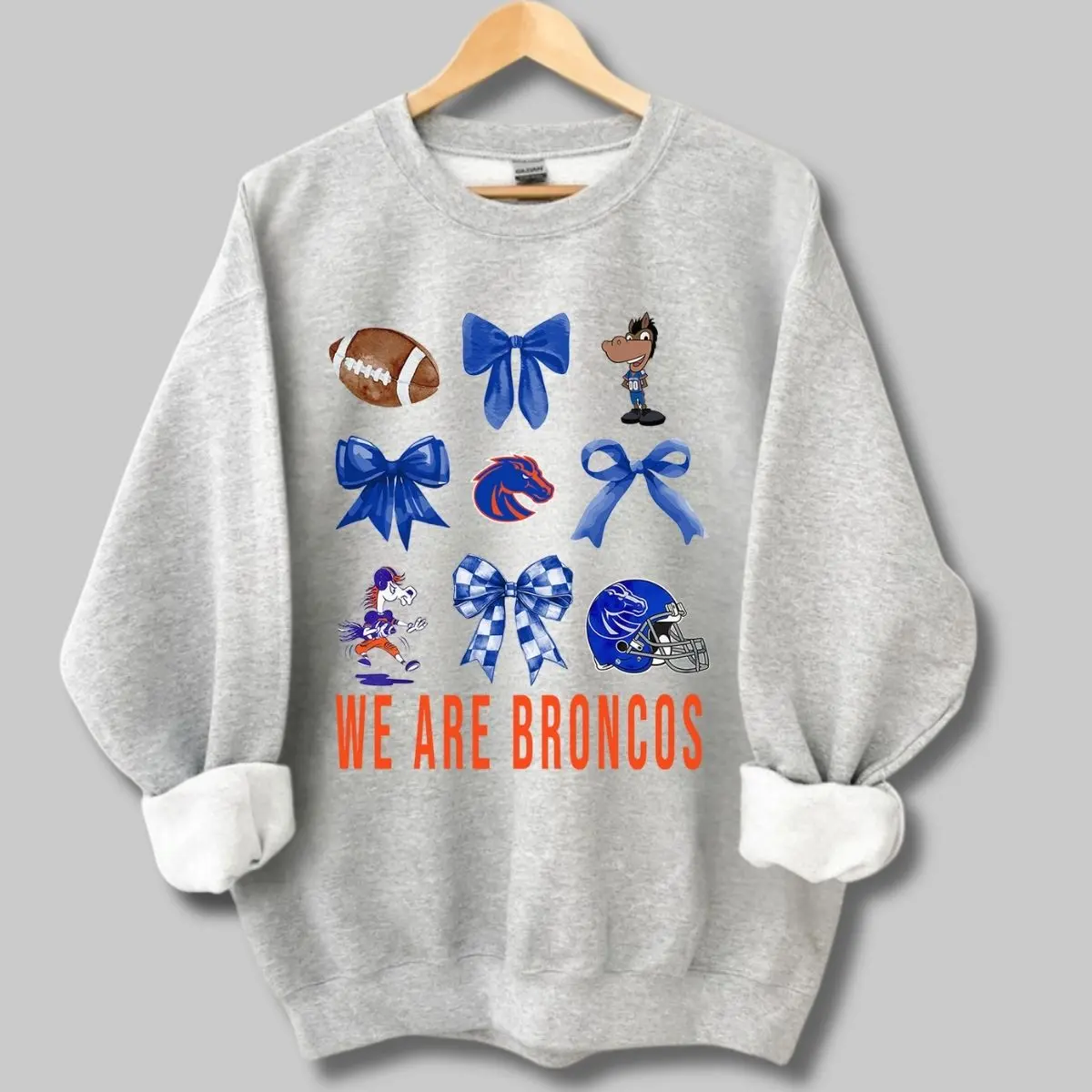 Coquette Boise State Broncos Team Sweatshirt, Retro Boise State University Sport College Team Sweatshirt, Gift Top For Men, Women, Gift For Fans