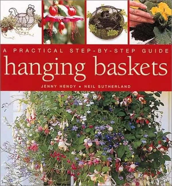 USED Book - Hanging Baskets and Wall Containers: A Practical Step-By-Step Guide by Jenny Hendy (Hardcover) - english