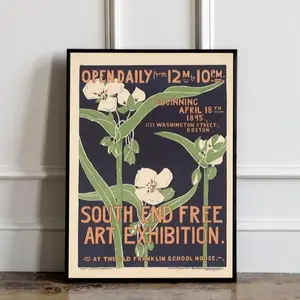 Art Nouveau Poster, Vinage Exhibition Poster, Vintage Art, Contemporary Print, Museum wall art, Mid Century Modern, Exhibition Decor, Home decor