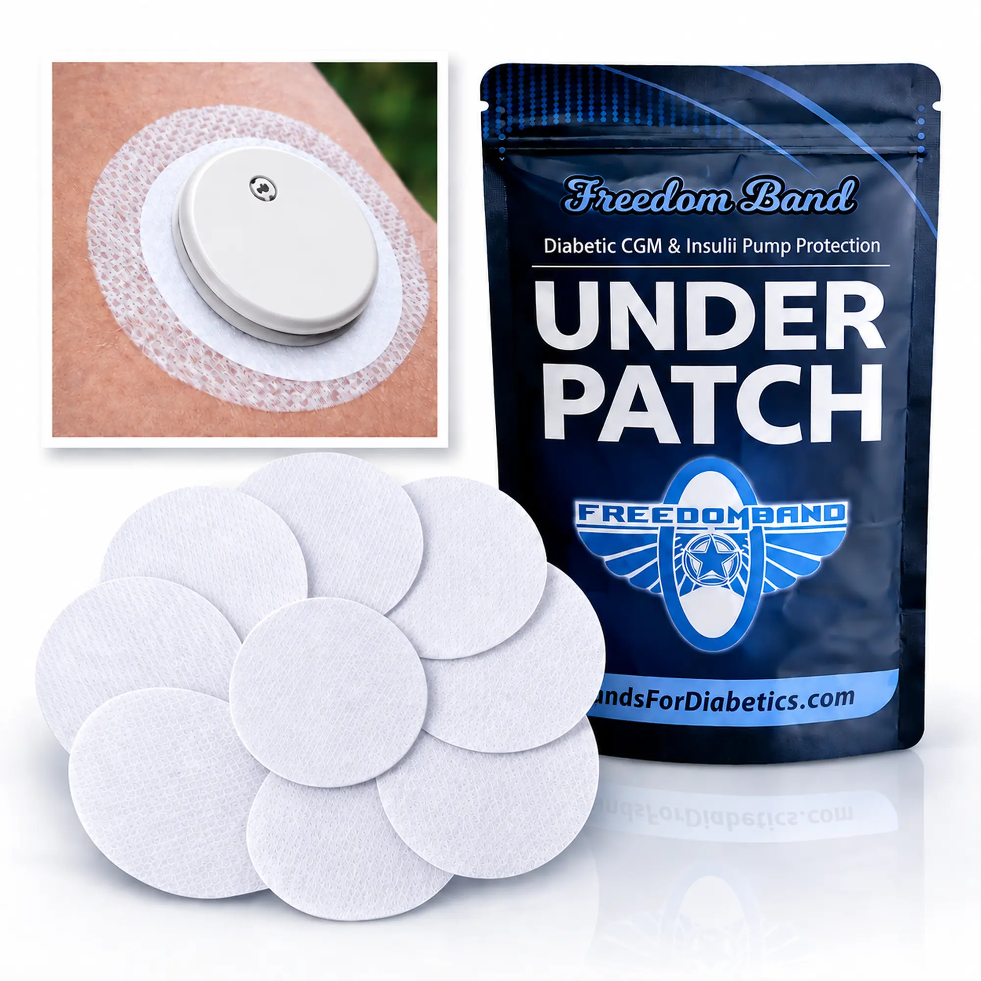 2" Universal Underpatch for CGM & Cannula Sites | Underlay & Barrier Patch