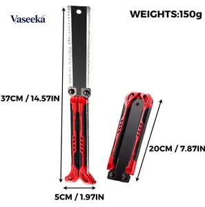 Vaseeka Exquisite Gardening Saw - 37cm/14.57in Sturdy Folding Design Tool for Outdoor Enthusiasts & Gentlemen, 150g Weight, Ideal Gift High Quality Steel Blade Cutting Heavy Duty Portable Hand Tools