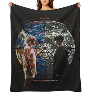 Wednesday Addams Printed Blanket Picnic Blankets Warm Comfortable Flannel Blanket Throw, Gothic-Inspired Blanket for SofaBeach Christmas Blanket Gift For Adult Men Kids Boys