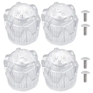 Shower Knob Replacement With 17pt Point Broach Fit For Phoenix Pf287015 Mobile Home Sink Tub Handle  Clear Bathtub Faucet Knobs (4 Pcs)