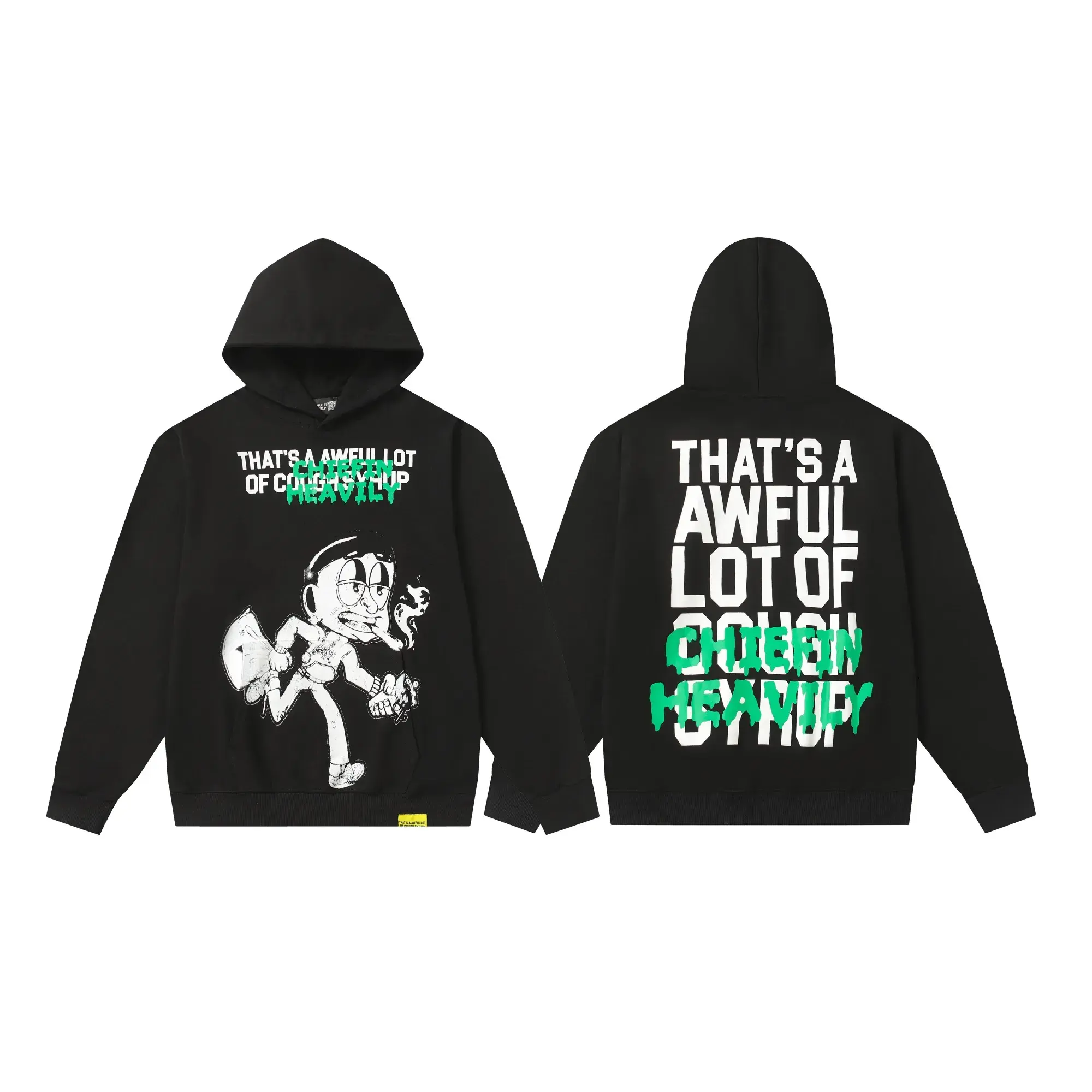 2026 That’s A awful lot of cough Syrup Hoodie, Retro Streetwear Pullover Sweatshirt, Oversized Hoodie for Men Women, Casual Everyday Wear