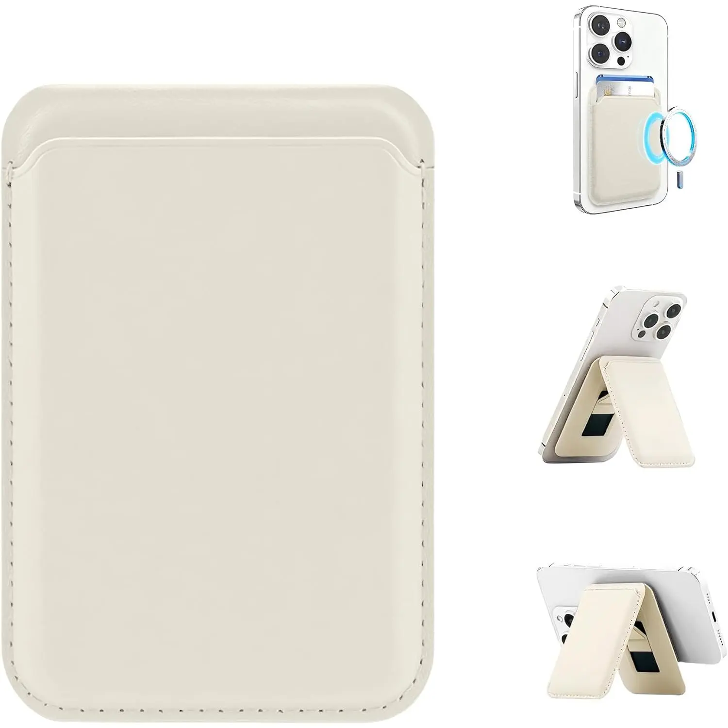 for MagSafe Wallet,Leather Magnetic Wallet for Phone with Adjustable Stand,1-3Magnetic Credit Card Holder RFID Blocking for iPhone17 16 15 14 13 12 Pro Max plus Series phone Cases,back to school,back to school haul