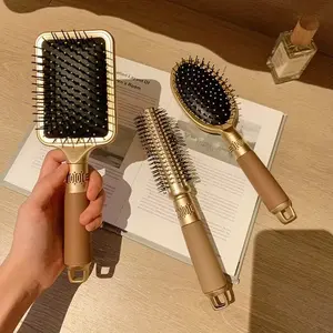 3 Piece Hair Brush Set, Detangling Bristle Brushes with Massage Pad, Suitable for Wet Dry Curly Straight Hair, Men Women