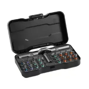 24 in 1 Magnetic Screwdriver Set, Multifunctional DIY Ratchet Mini Screwdriver Kit, Multipurpose Switchable Screwdriver, Removable Self-Assembly Precision Tool for PC Mobile Watch Bicycle, Replaceable Screwdriver Bits