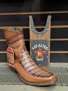 Los Altos Boots - Caiman Brown - Dress boots