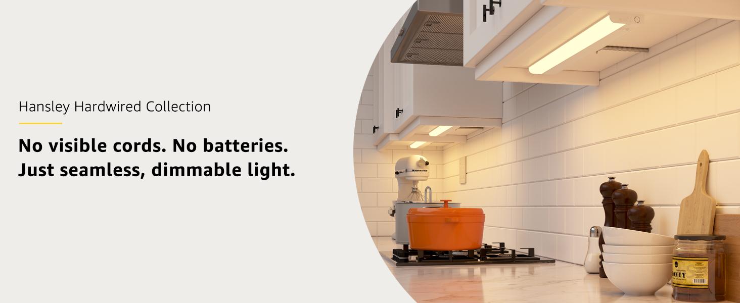 Inlight 12-inch Hardwired Only LED Under Cabinet Lighting, Soft White(3000K), Dimmable, Matte White Finished, ETL Listed, IN-0201-11-WH