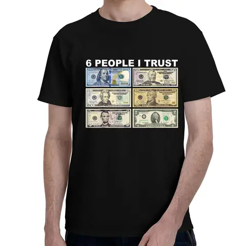 Fashion  Mens 6 People Graphic  T Shirt Casual Round Neck Short Sleeve  Knit Fabric Black With Design Fit T Shirts  Black -1 B37