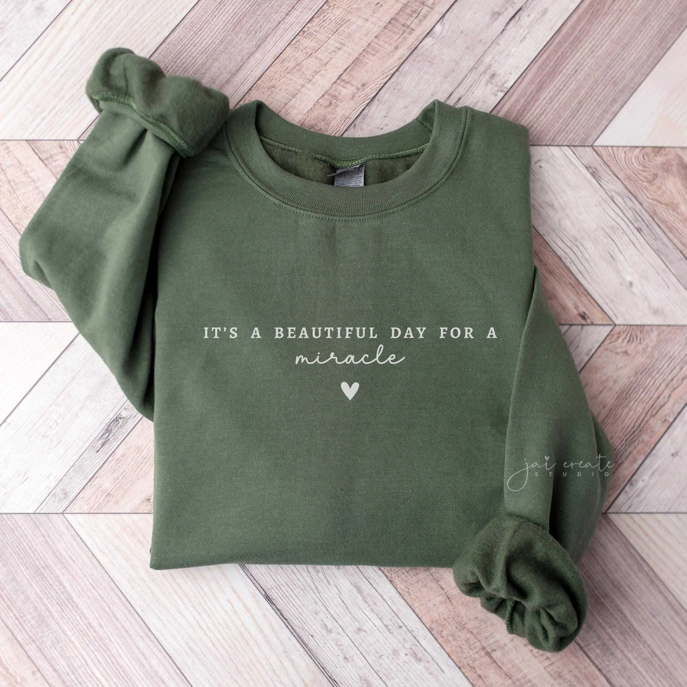 Miracle Christian Short Sleeved T-SHIRT / Sweatshirt , Positive Vibes IVF Transfer Day tee , Lucky Egg Retrieval Ivf Got Hope Transfer Cotton Fabric