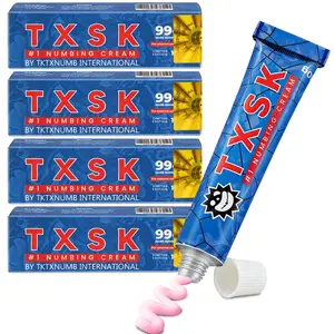 TXSK Tattoo External Cream | Limited Edition 99% VeryStrong | For Tattoos | Laser Removal | Waxing | EyebrowThreading | Tattoo Numbing Cream 10g