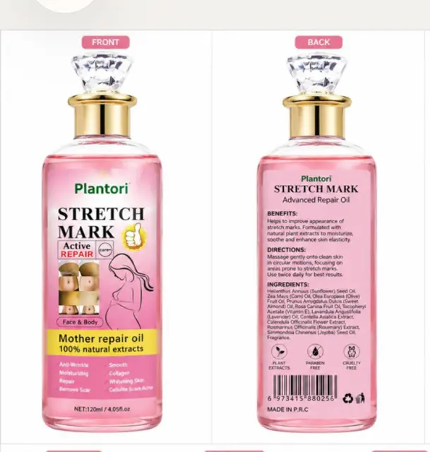 Plantori Stretch Mark Active Repair Mother Repair Oil 120ml | Face & Body