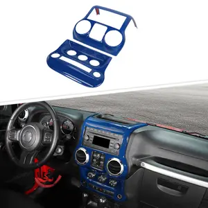 For 2011-2017 Jeep Wrangler JK Center Console Panel & Air Conditioning Switch Panel Trim Cover Kit