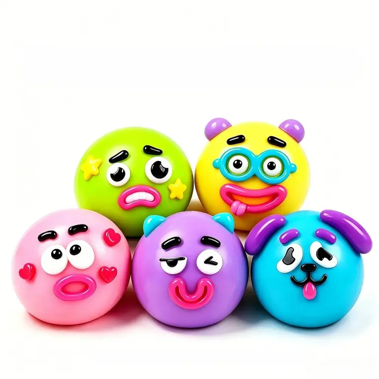 New Smushers Squishy Cutie Toy - DIY Dog Face Swap, Soft Moldable Anxiety Stress Relief Sensory Fidget, Portable Decompression Toy, Kids' Birthday Party Favors & Goodie Bag Fillers, Cute Kawaii Squishies Fidgetssquishies, Decompression Ball, Colored Squis