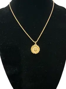 Pre-owned Dior Medallion 17 Inch Necklace