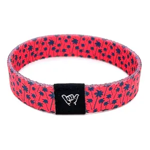 Crimson Palms Wristband Bracelet