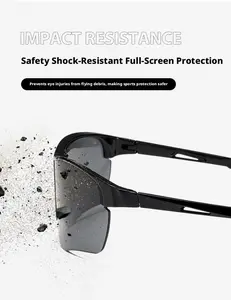 Folding Cycling Glasses for Outdoor Mountaineering Windproof Dual-Purpose Sunglasses for Day Night Vision Driving Safety Impact Resistant Full Screen Protection