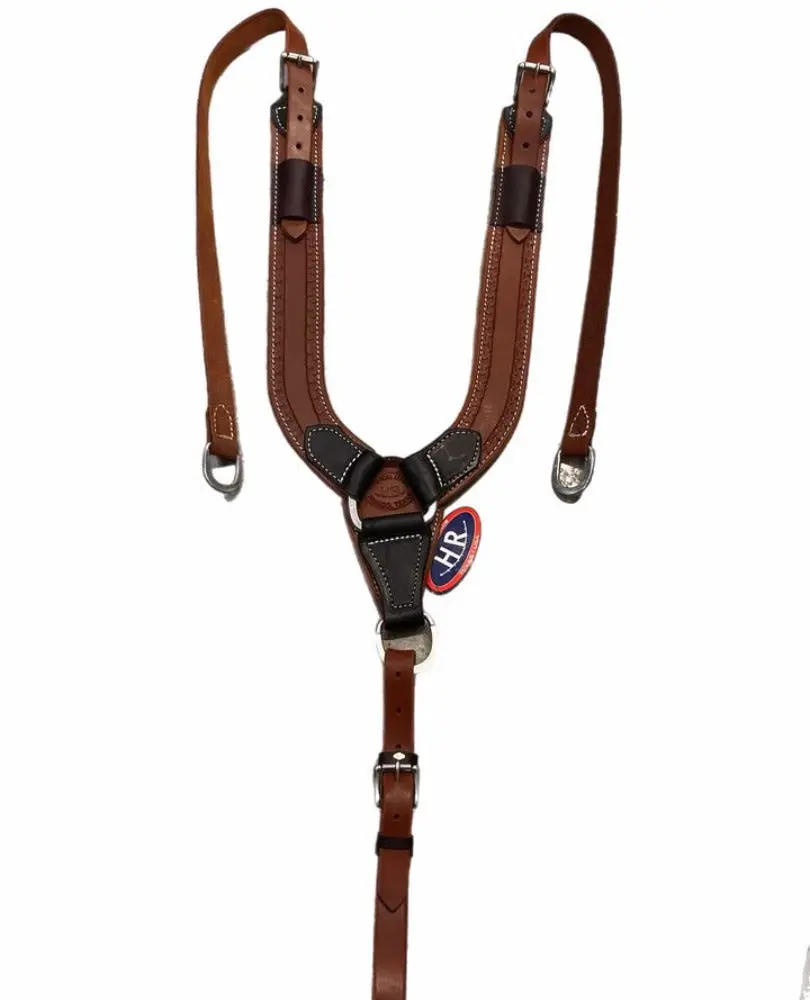 HR Saddlery Tooled Pulling Collar